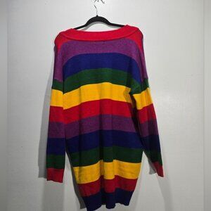 NEW Rainbow Sweater Oversized S